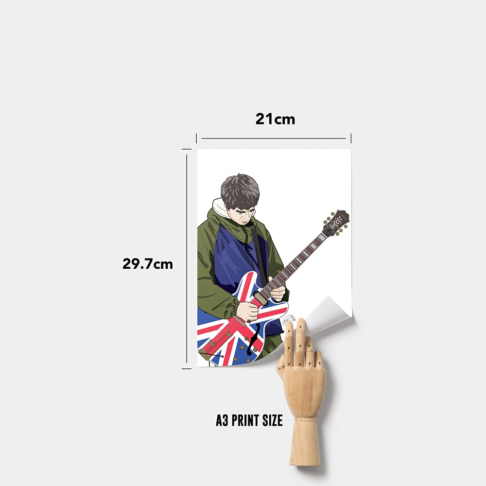 oasis & Noel Gallagher ポスター 4枚セット Oasis print - Liam Noel Gallagher brothers poster artwork